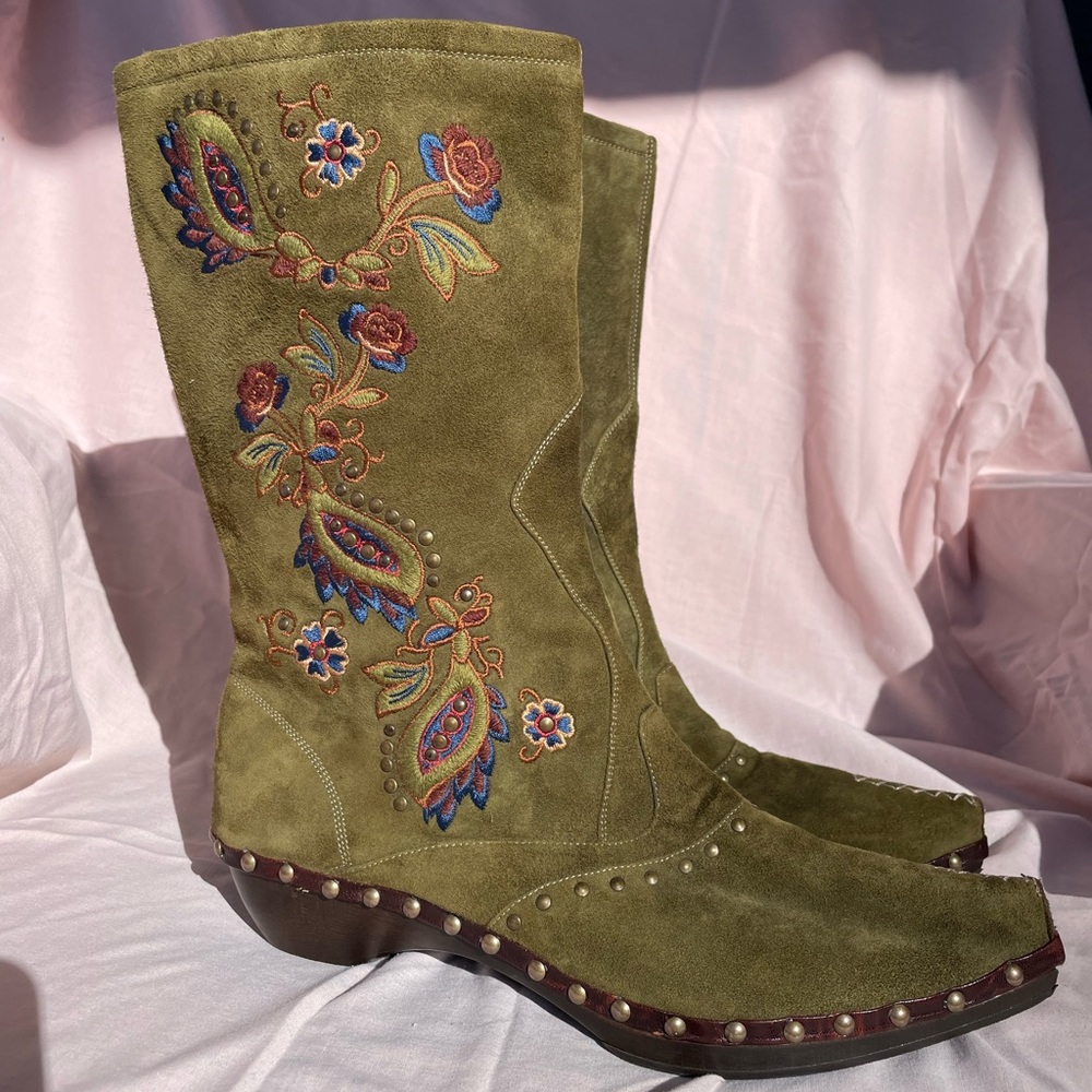 💚RARE Materia Prima By Goffredo Fantini Suede Boots💚
